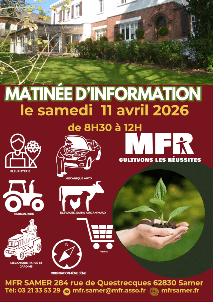 Portes ouvertes à la MFR de Samer : Découvrez votre avenir professionnel !
